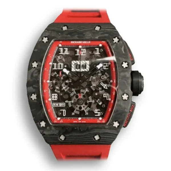 Richard Mille Replica RM 011 Red Strap V2 new upgrade