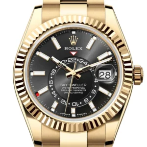 Rolex Sky Dweller 42 Black Dial Yellow Gold Oyster