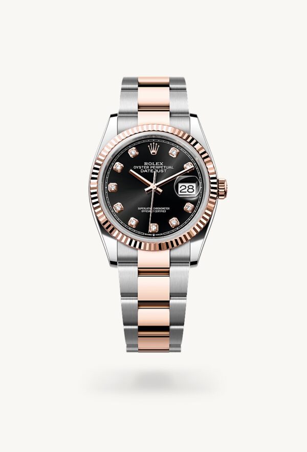 Rolex Datejust 36, Oyster steel and Everose gold