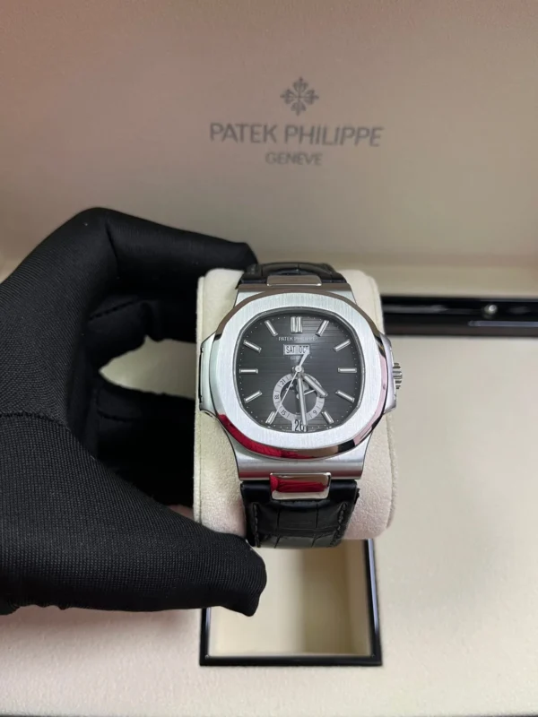 Patek Philippe Nautilus 5726 Grey Dial on Leather Strap