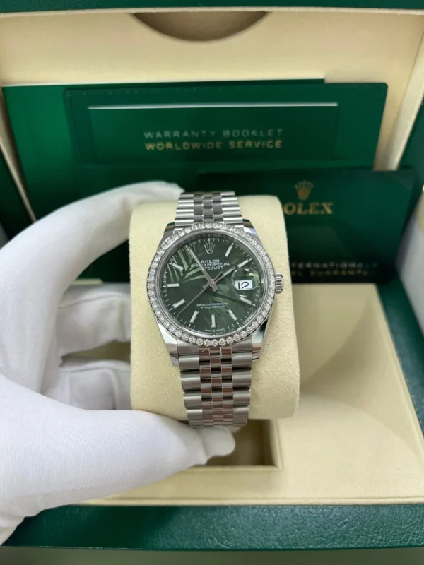 Rolex Datejust 36mm Motif Green