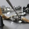 Close-up of a super clone Rolex dial and crown guide to spotting quality replica vs fake